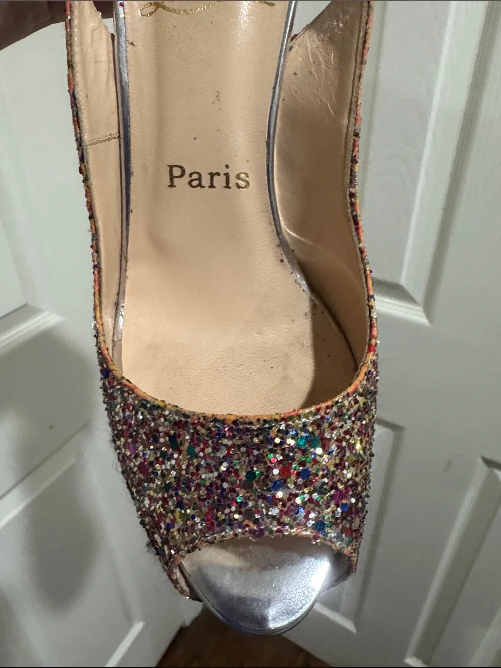 Christian Louboutin sparkling multicolor